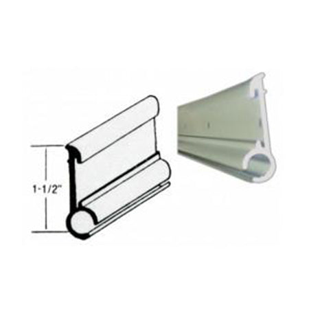 Metal Awning Rail Insert Style White