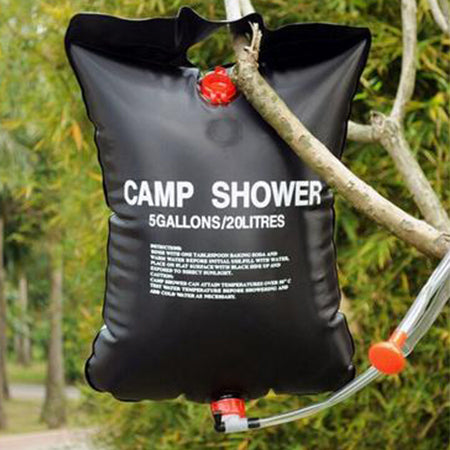 coleman fleetwood pop up camper hanging outdoor shower bag