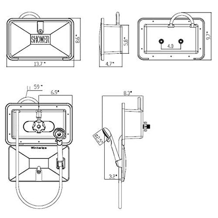 Outside Shower Single Valve