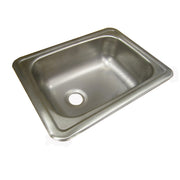 A single basin stainless steel sink