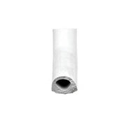 A small white D-shaped seal with adhesive back, used for door installation.