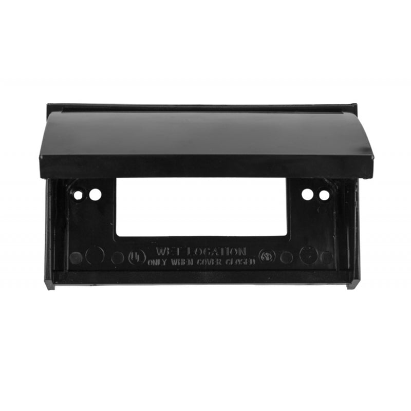 Black Exterior Outlet Cover