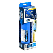 Packaging of Taste Pure In-Line Water Filter with a blue filter visible
