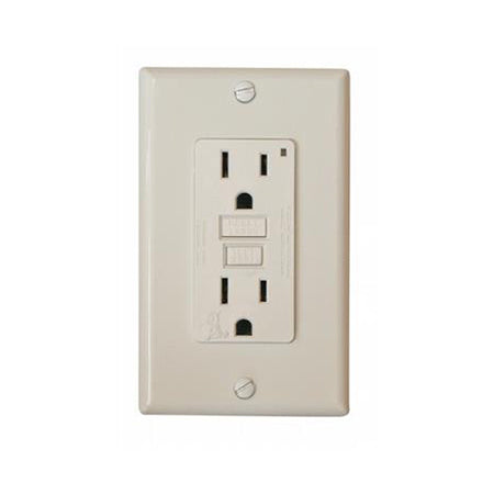 White 15 Amp GFI Outlet