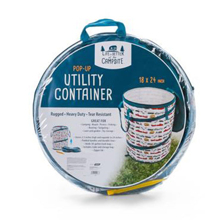 Life Is Better At The Campsite Collapsible Trash Can