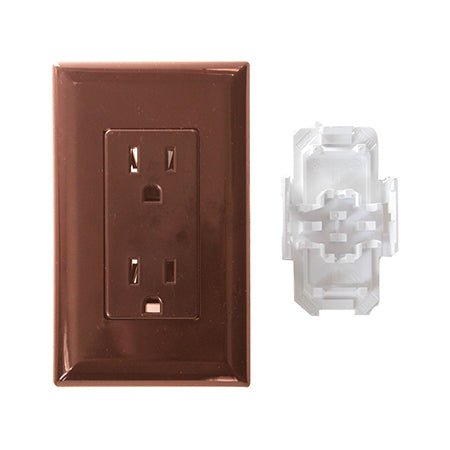 15 Amp Outlet Brown