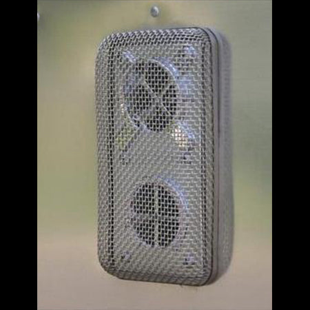 camper furnace bug screen shown installed on a camper