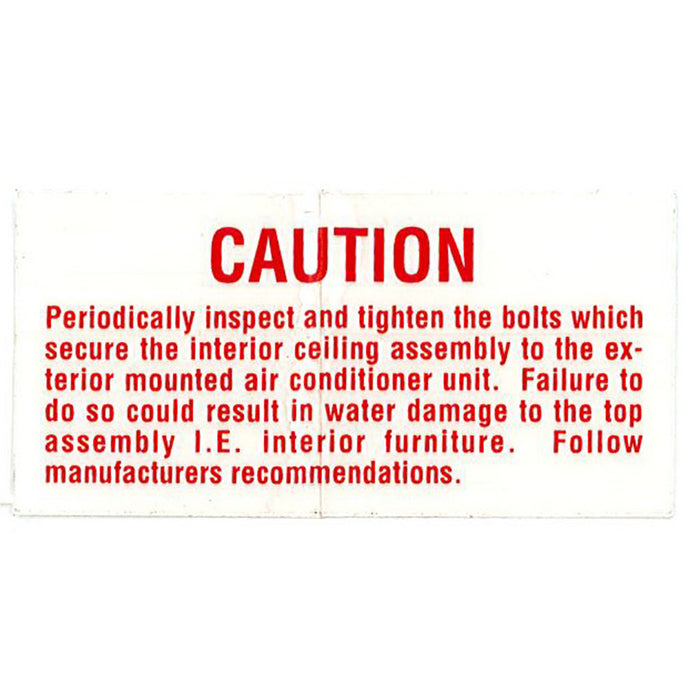 Safety Label Air Conditioner