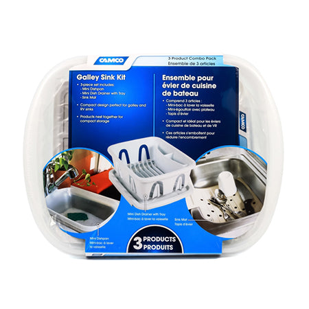 white drainer shown in the retail packaging