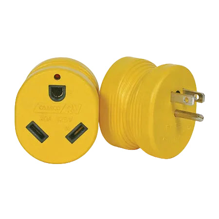 15 to 30 power adapter showing both the front and the back