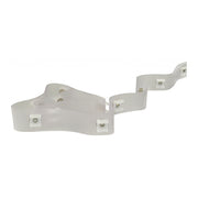 A clear flexible plastic tape with clips designed for use in pop-up campers for creating valances or curtains.