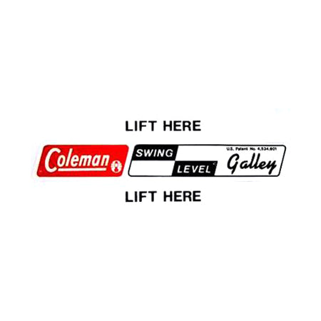 Safety Label Swing Down Galley