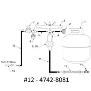 coleman fleetwood high pressure lp gas hose