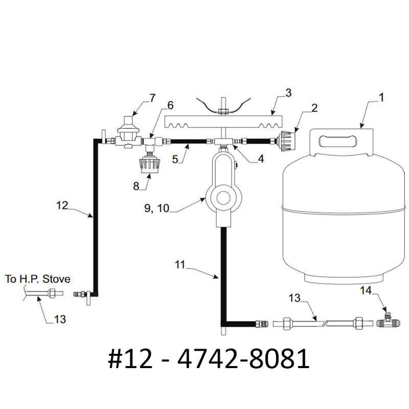 coleman fleetwood high pressure lp gas hose